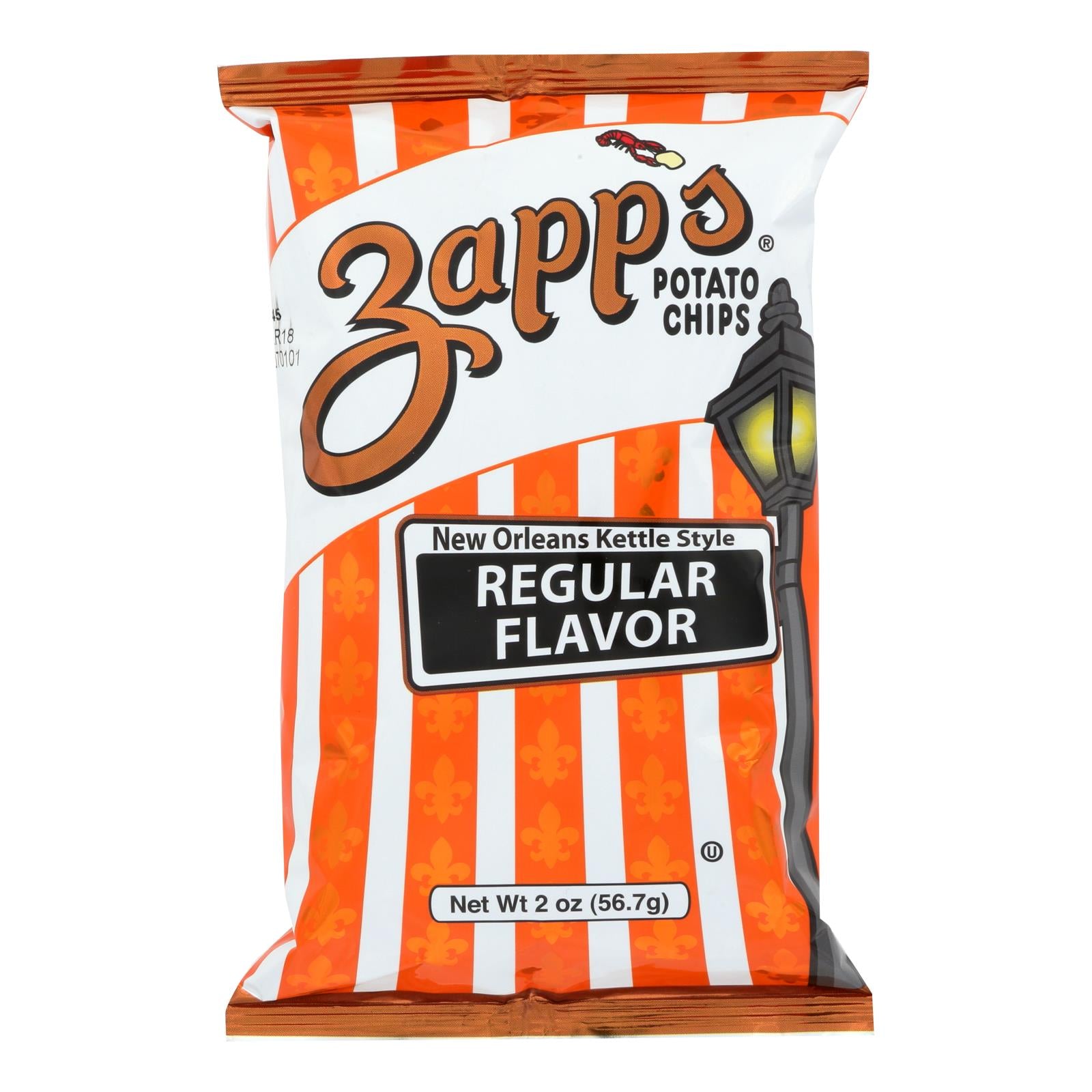 Zapps Potato Chips Chips Regular 2 Ounce Case of 25 2 Ounce