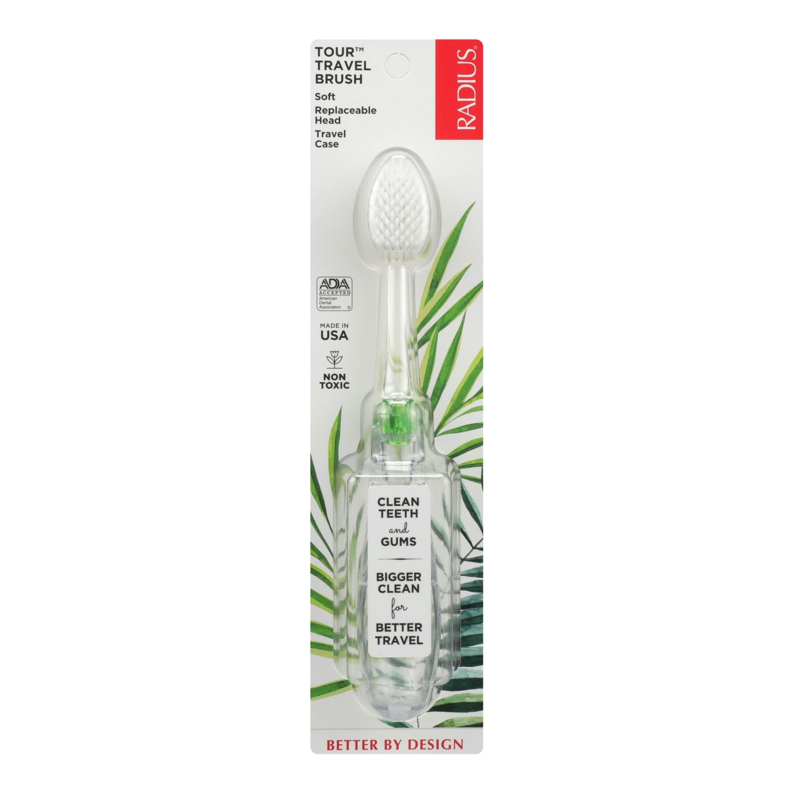 Radius Toothbrush Tour Travel Soft 6 Count