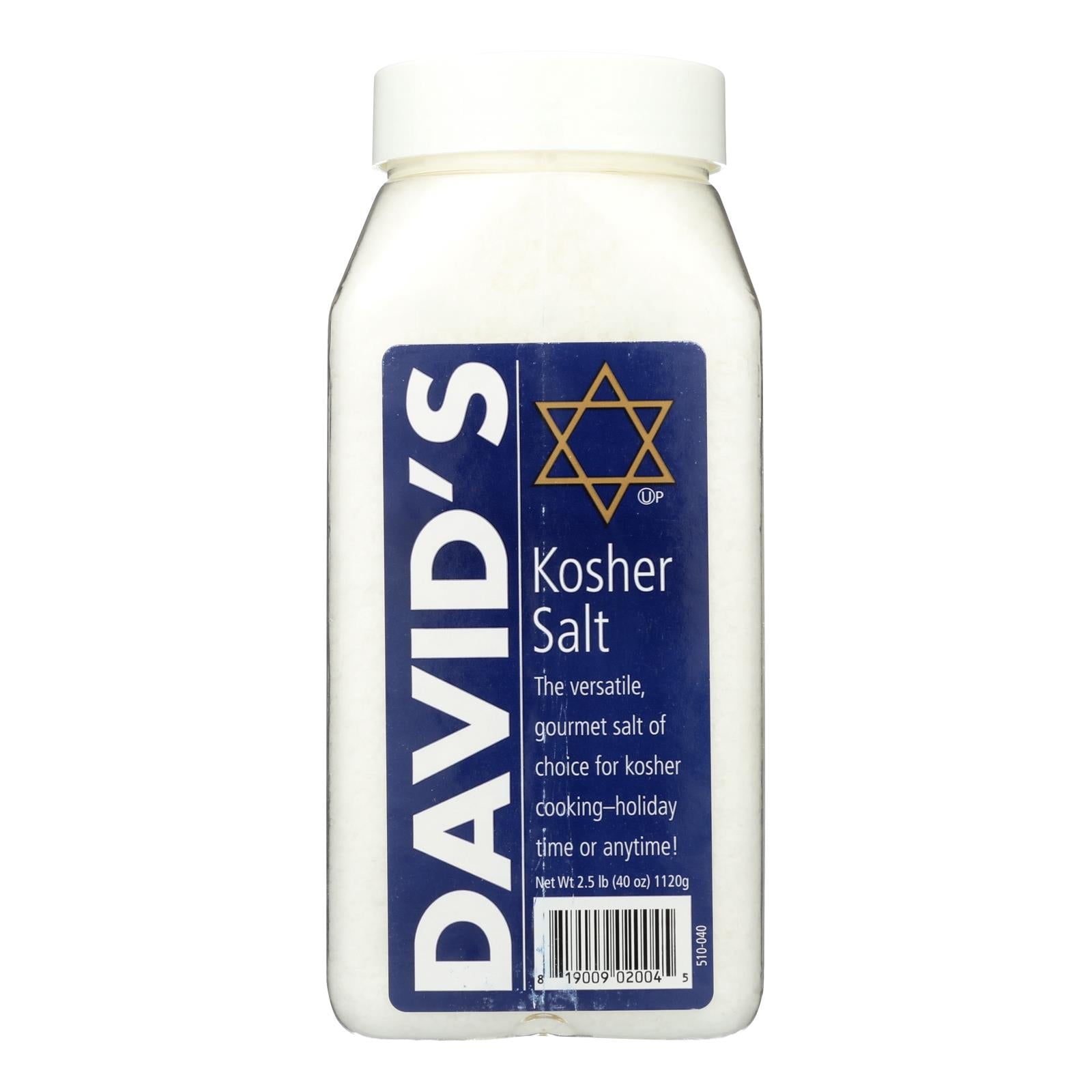 David's Kosher Salt Case of 6 40 Ounce