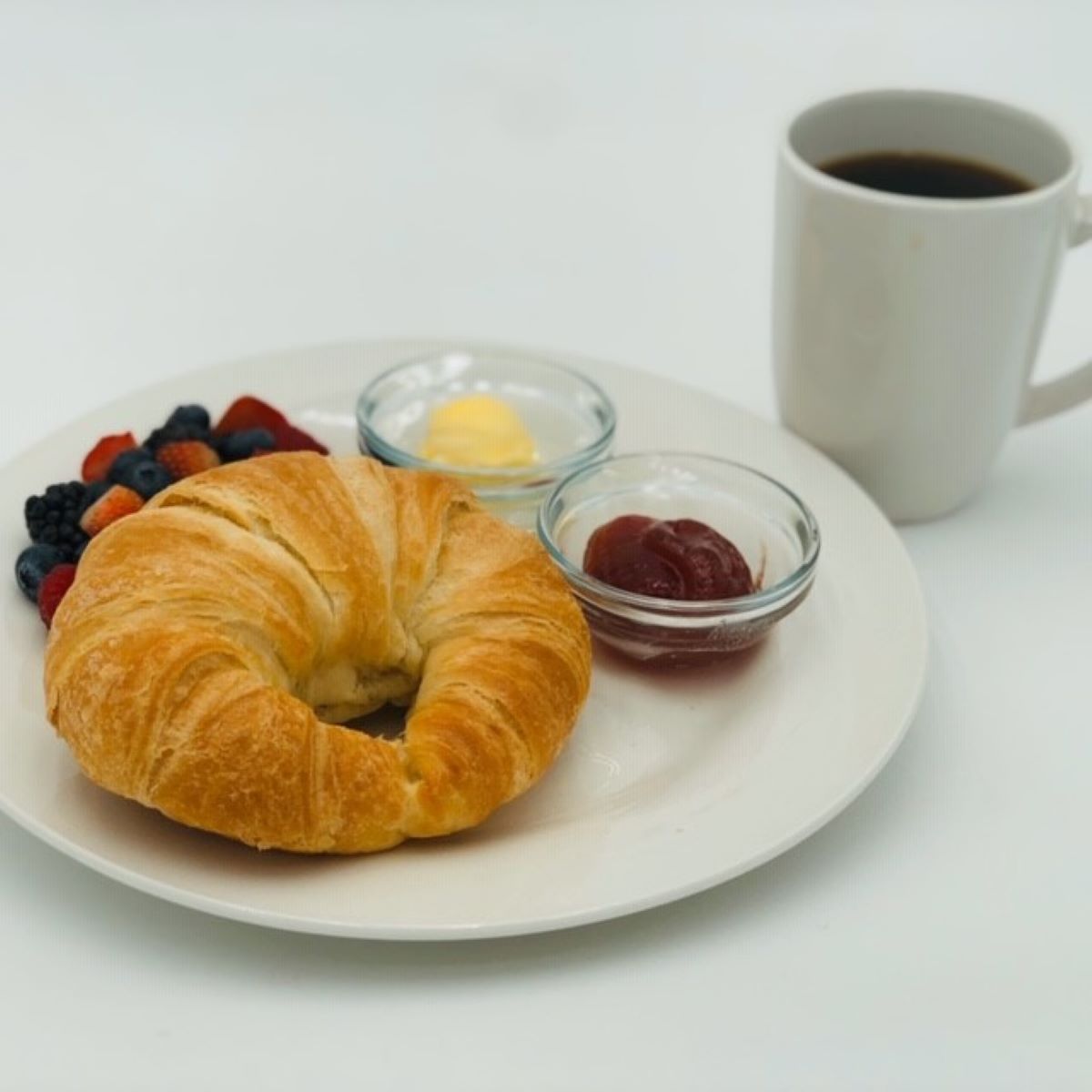 Gold Standard Baking Round Margarine Croissant 48 Count Packs 1 Per