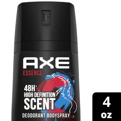 Axe Body Spray Essence 4 Ounce Size - 12 Per Case.