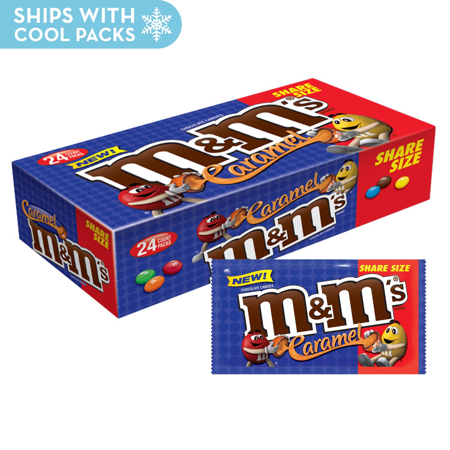 M&M'S Pretzel Chocolate Candy Sharing Size 2.83-Ounce Pouch 24-Count