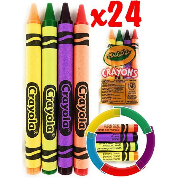 Crayons - 4 Pack, Assorted Colors