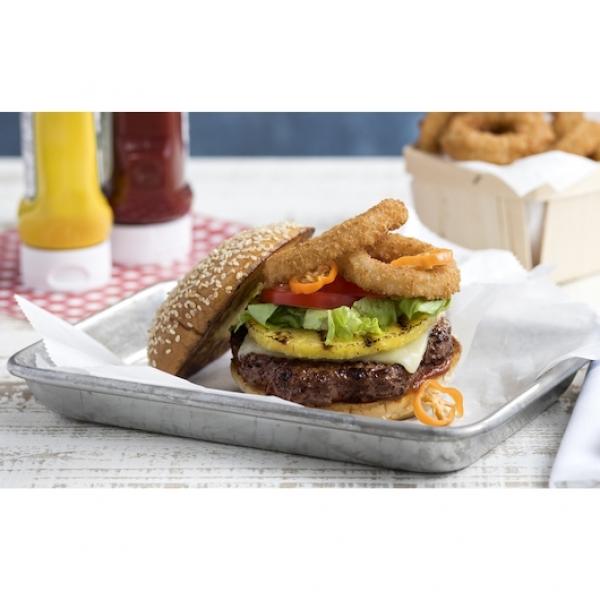 Tnt Beef Patties With Seasoning 5.3 Ounce Size - 60 Per Case.