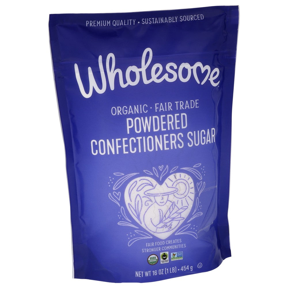 Wholesome Sugar Powder Organic Ftc - 16 Ounce, Case of 6