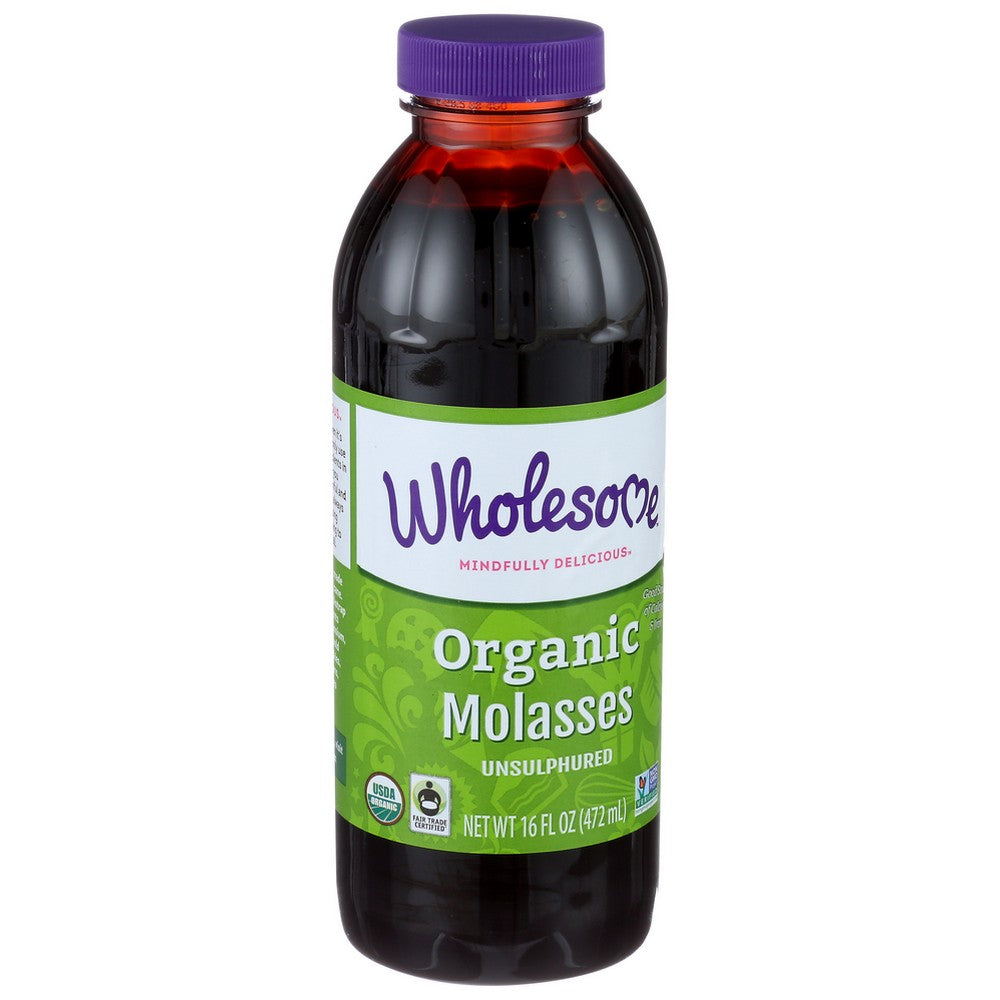 Wholesome Molasses Blackstrap Organic Ftc - 16 Ounce, Case of 12
