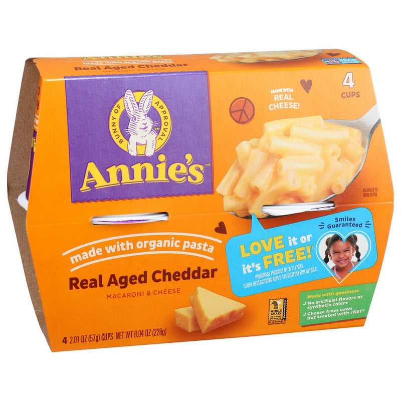 Annies Homegrown Pasta Mac Chse Agd Chedder - 8 Ounce,  Case of 6