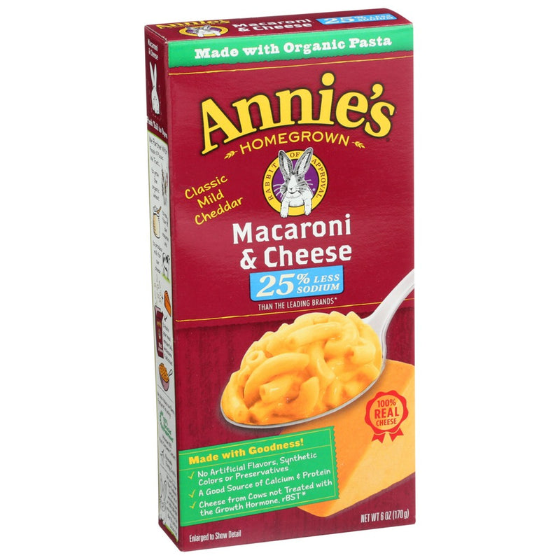Annie's Homegrown™, Annie's Homegrown Organic Macaroni & Cheese, Classic Mild Cheddar, 6 Oz., Case of 12