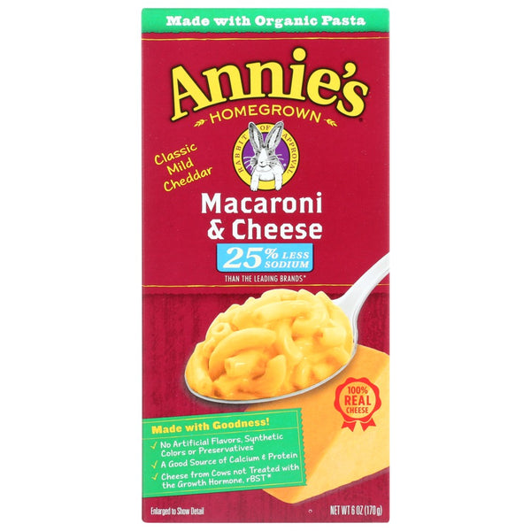 Annie's Homegrown™, Annie's Homegrown Organic Macaroni & Cheese, Classic Mild Cheddar, 6 Oz., Case of 12