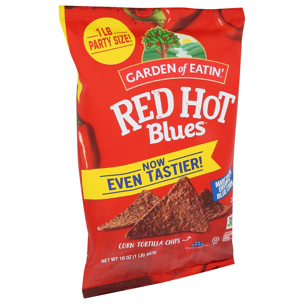 Garden Of Eatin Chip Tortilla Red Hot Blue - 16 Ounce, Case of 12