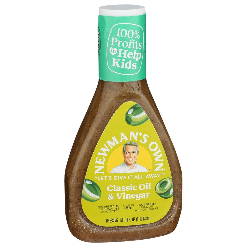 Newmans Own Drssng Oil Olive N Vinegar - 16 Ounce, Case of 6