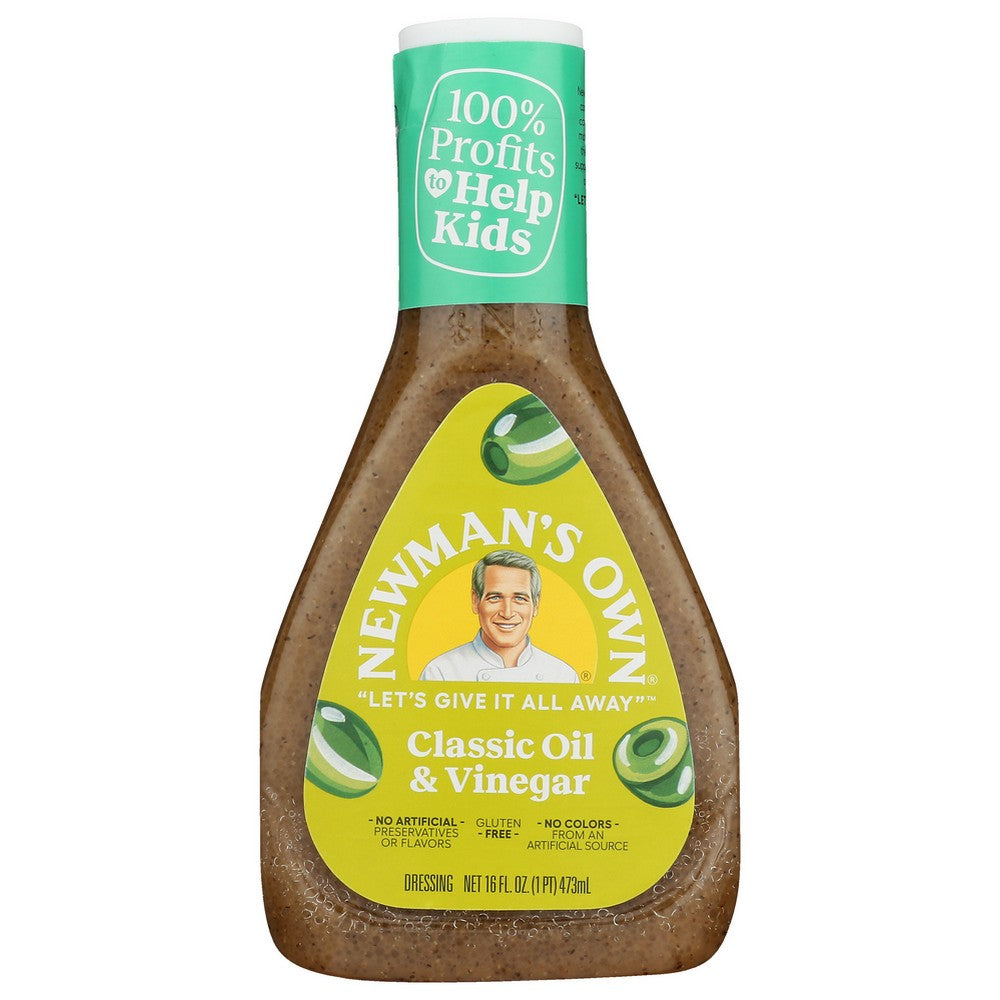 Newmans Own Drssng Oil Olive N Vinegar - 16 Ounce, Case of 6