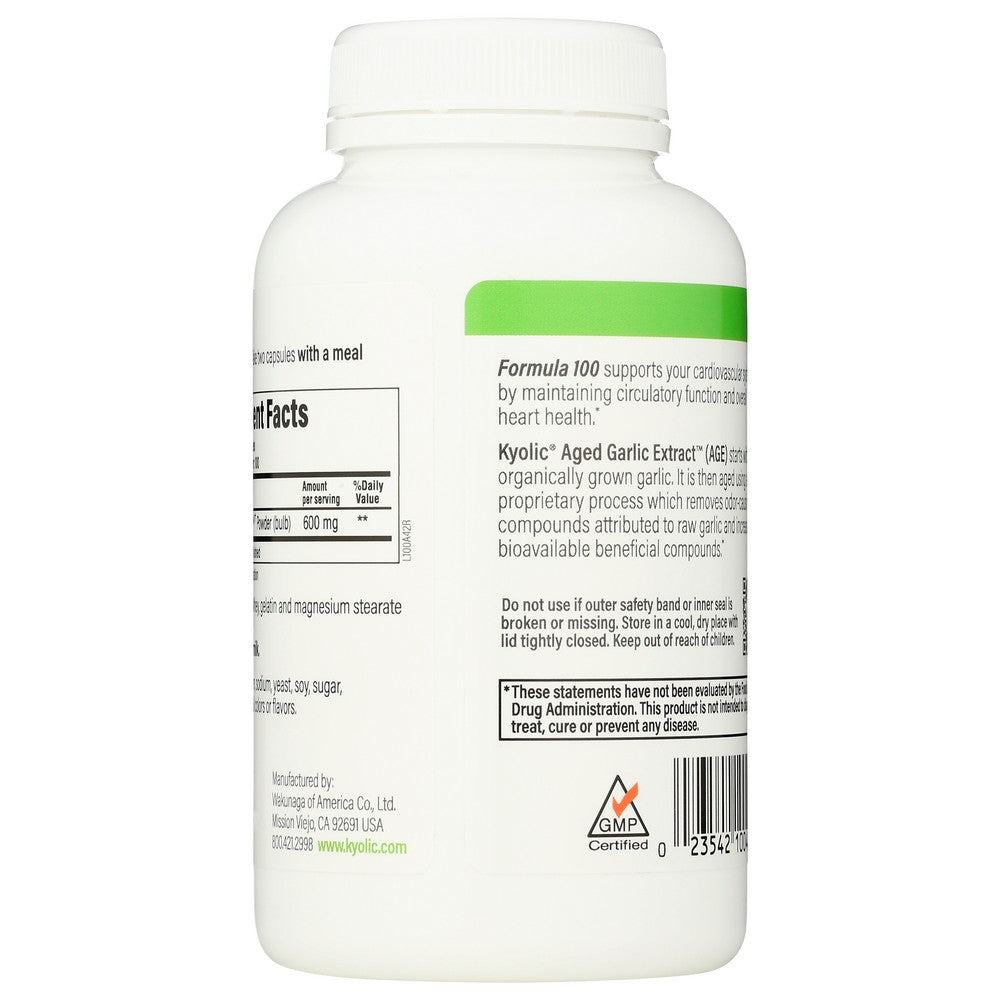 Kyolic Kyolic Organic Frmla 100 - 200 CP, Case of 1