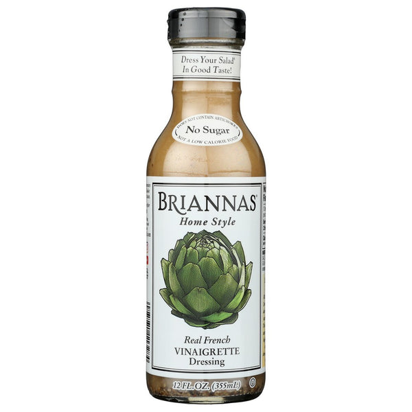 Briannas Drssng French Vinegar - 12 Ounce,  Case of 6