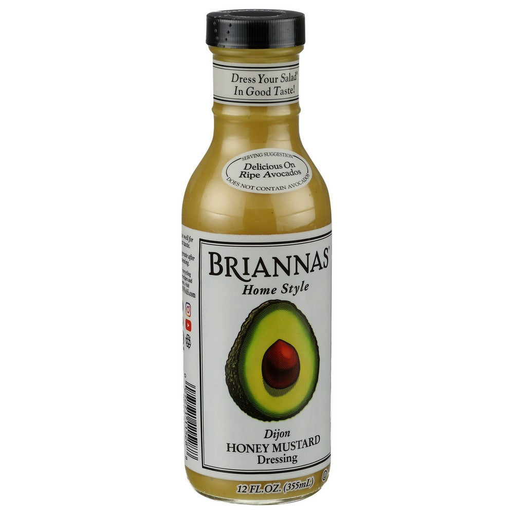 Briannas Drssng Honey Mstrd - 12 Ounce, Case of 6