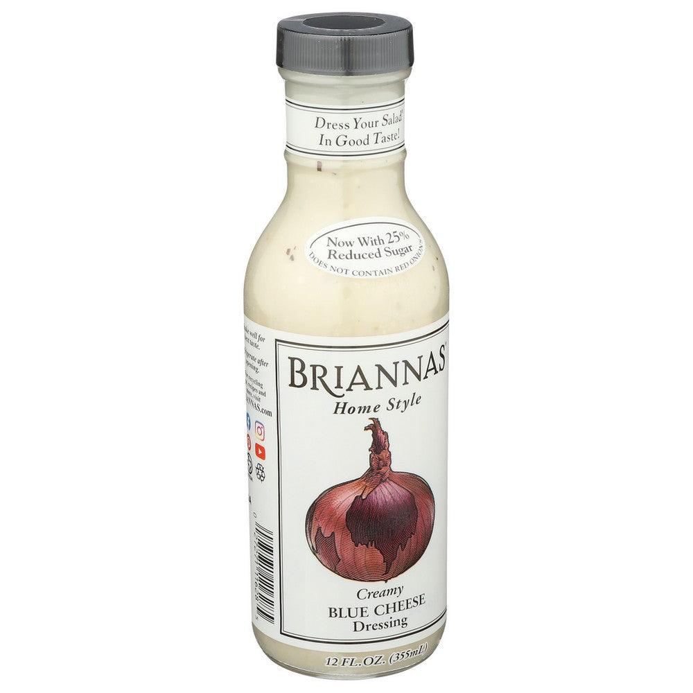 Briannas Drssng Blue Cheese - 12 Ounce, Case of 6