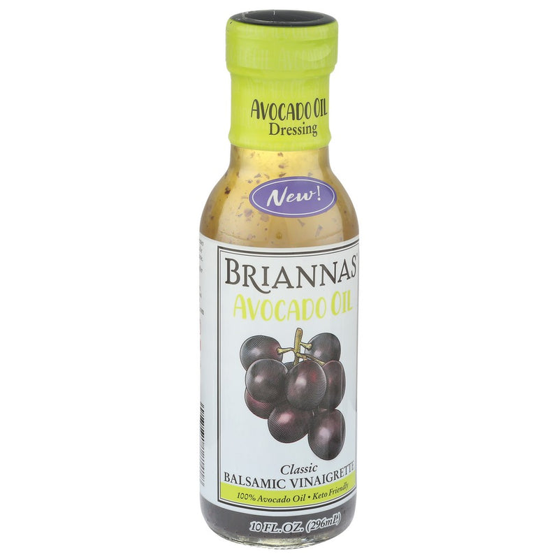 Briannas, Salad Dressing, Balsamic Vinaigrette 10 Fluid Ounce, Case of 6
