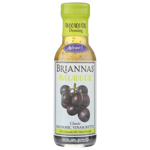 Briannas, Salad Dressing, Balsamic Vinaigrette 10 Fluid Ounce, Case of 6
