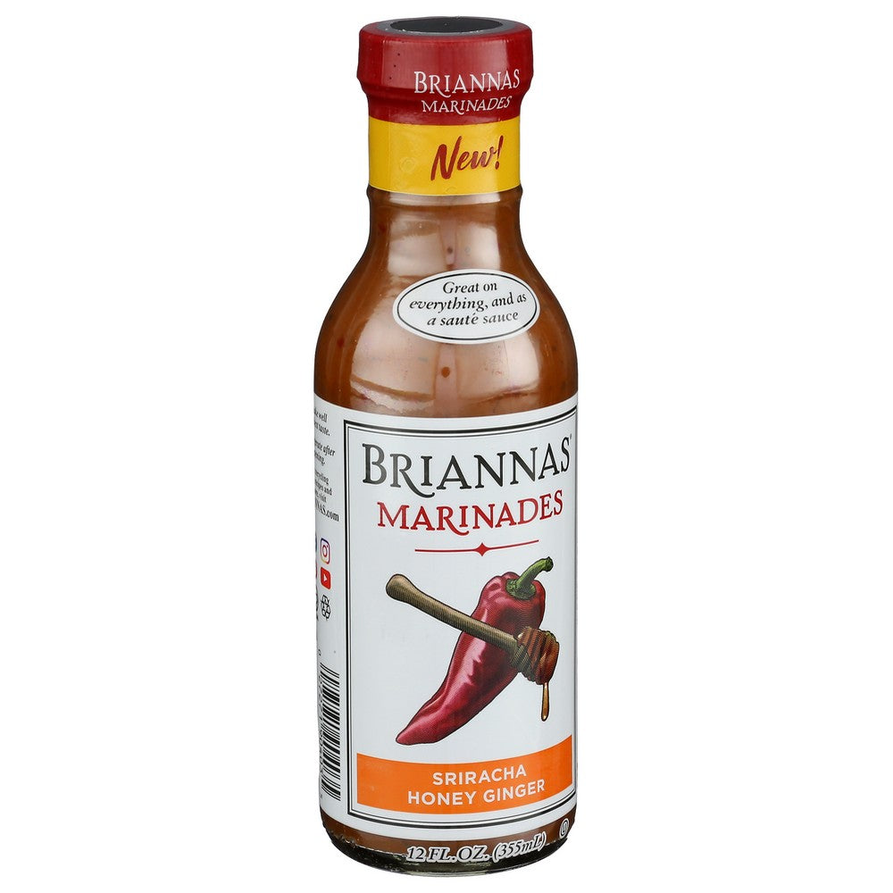 Briannas Marinade Sracha Hny Gngr - 12 Ounce, Case of 6