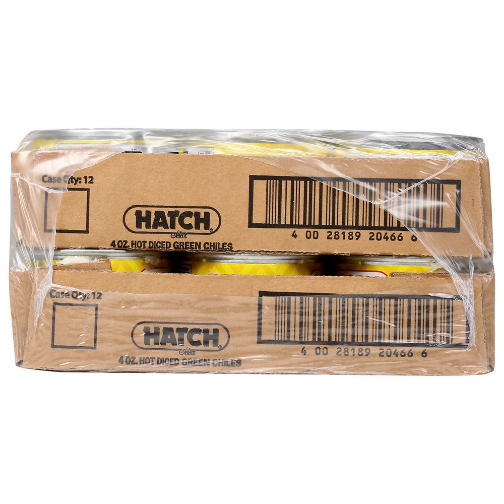 Hatch Green Chili Dice Hot - 4 Ounce, Case of 24