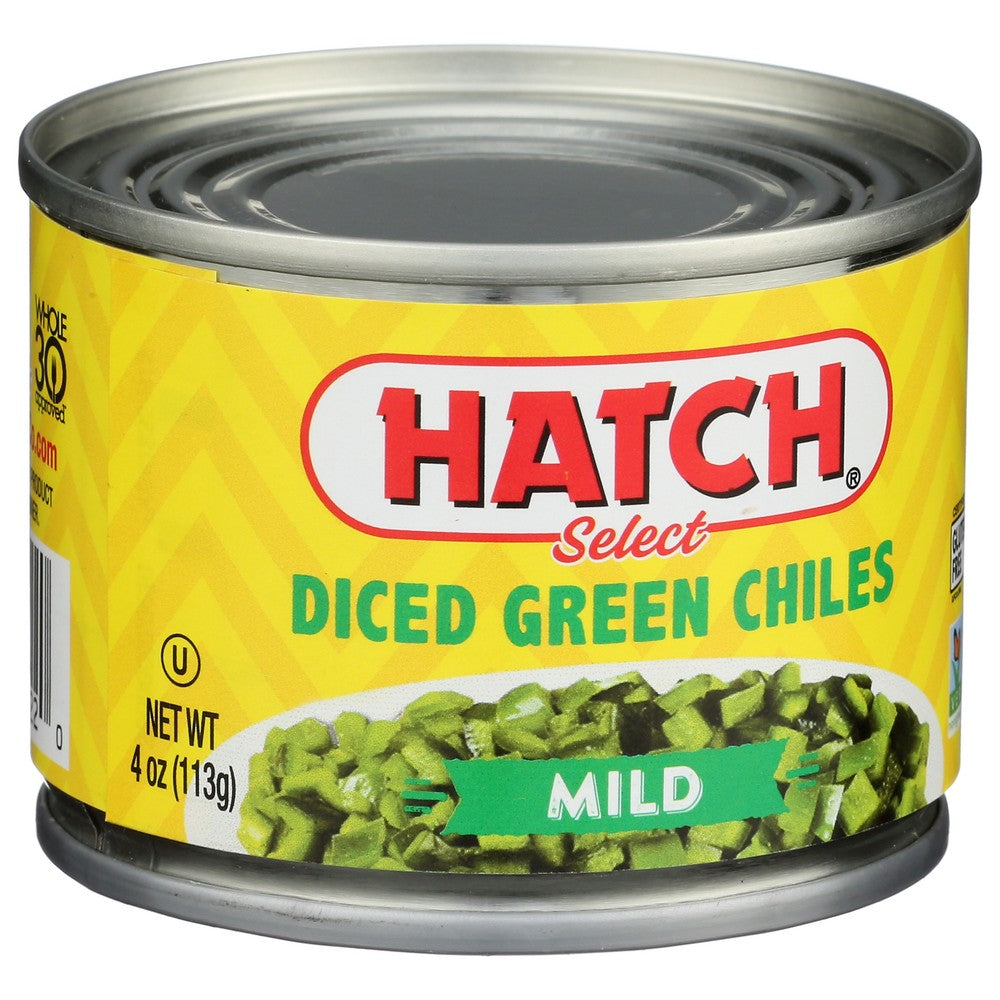 Hatch Green Chili Dice Mild - 4 Ounce, Case of 24