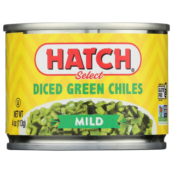 Hatch® 4016, Hatch Select Green Chile Peppers, Mild Diced, 4 Oz.,  Case of 24