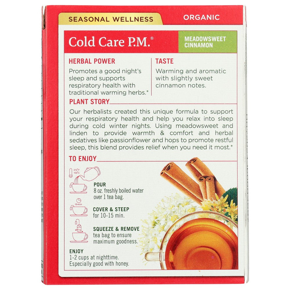 Traditional Medicinals Tea Cold Care Pm - 16 Bag, Case of 6