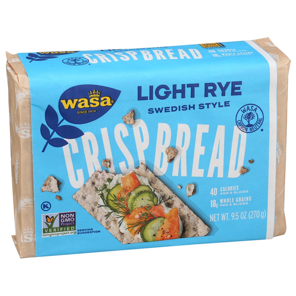 Wasa Crispbread Rye Lite - 10 Ounce, Case of 12