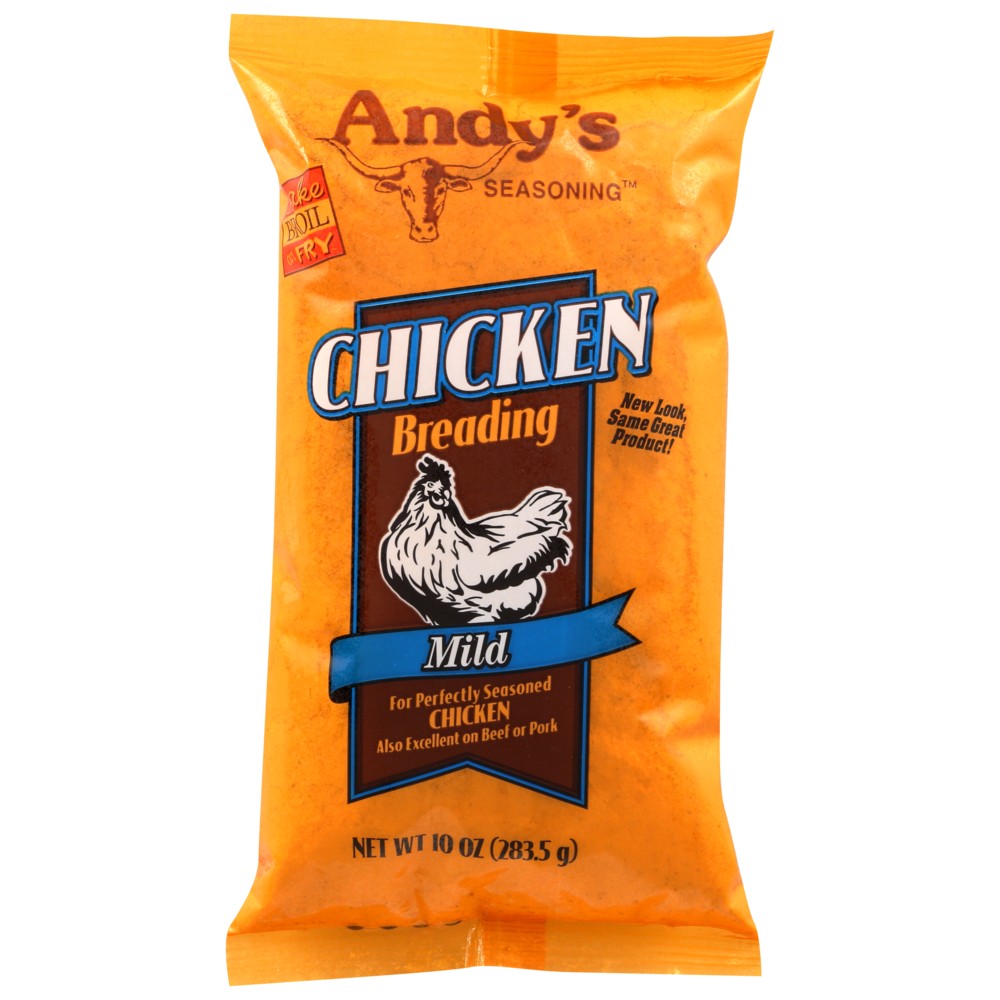 Andys Breading Chicken Mild - 10 Ounce, Case of 6