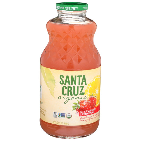 Santa Cruz Juice Strwbrry Lemonade - 32 Fluid Ounce,  Case of 12