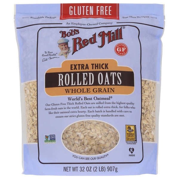 Bob's Red Mill 1981S324,  Gluten Free Thick Rolled Oats 32 Ounce,  Case of 4