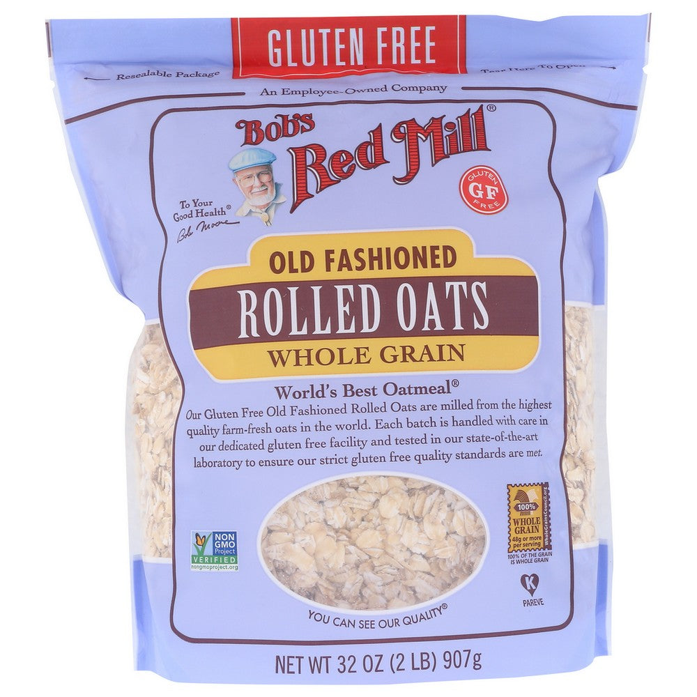 Bobs Red Mill Oats Rolled Old Fash - 32 Ounce, Case of 4