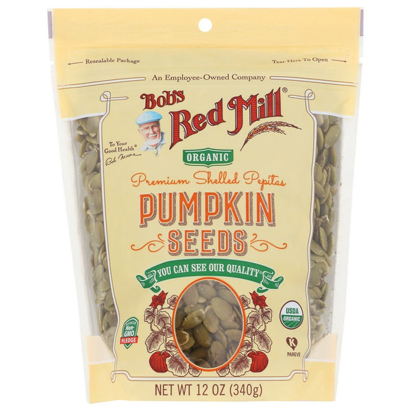 Bob's Red Mill 1446S124,  Organicanic Pumpkin Seeds 12 Ounce,  Case of 4