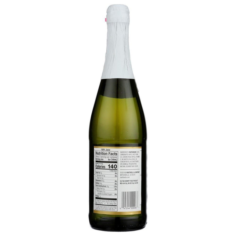 Martinelli Juice Sprklng Cider - 25 Fluid Ounce, Case of 12