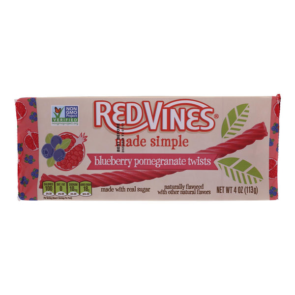 Red Vines - Licrc Blueberry Pomgrn Twist - Case of 9-4 Ounce