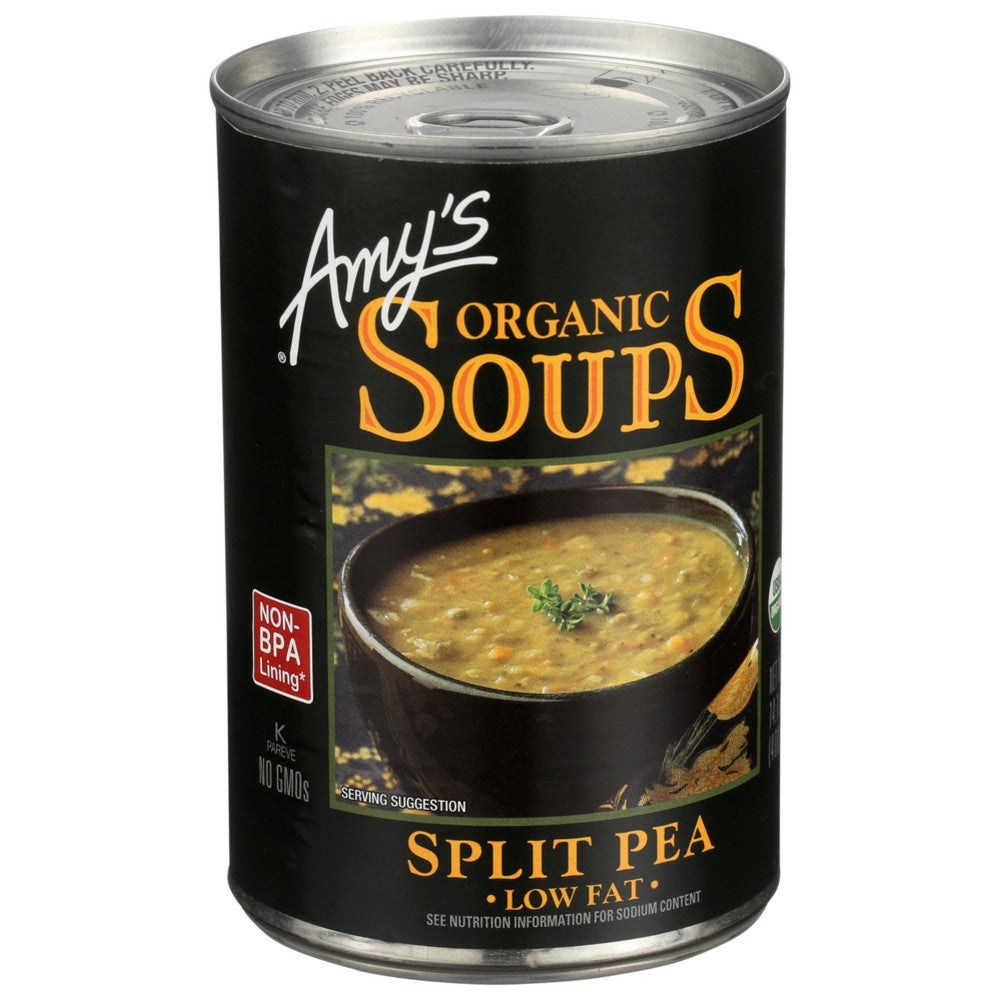 Amys Soup Split Pea Organic - 14 Ounce, Case of 12