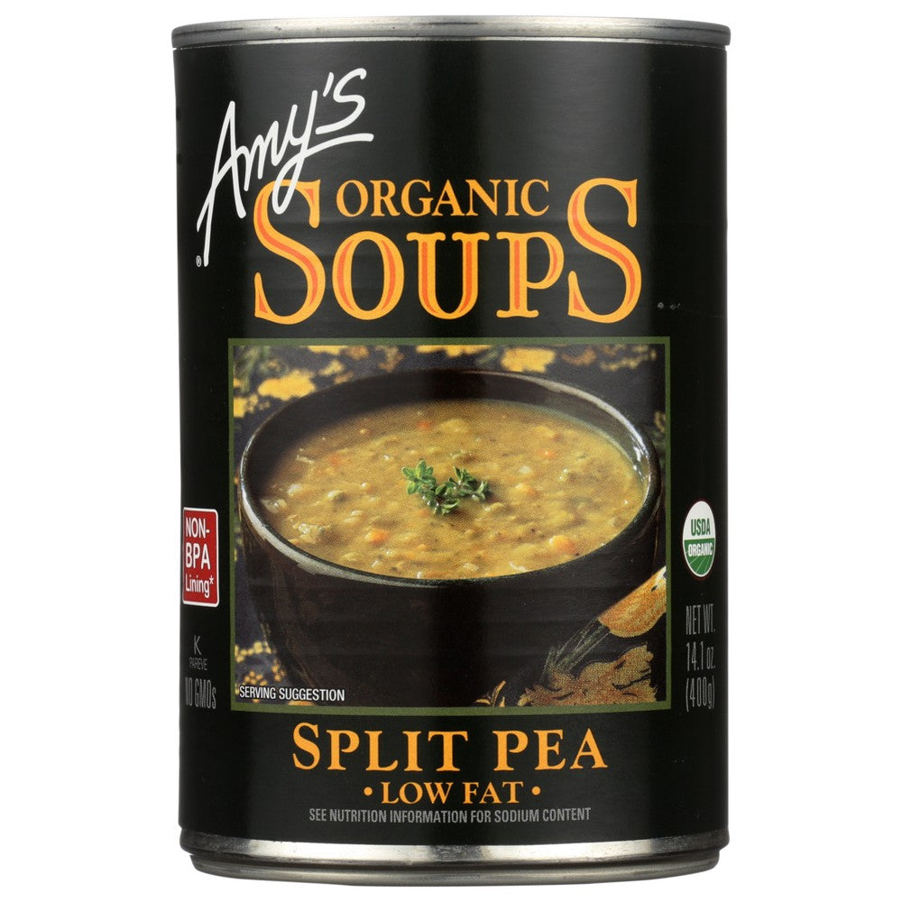 Amys Soup Split Pea Organic - 14 Ounce, Case of 12