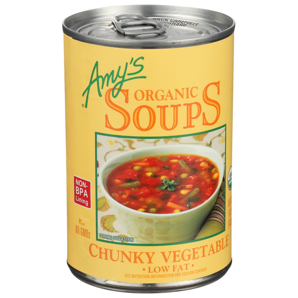 Amys Soup Veg Chunky Organic - 14 Ounce, Case of 12