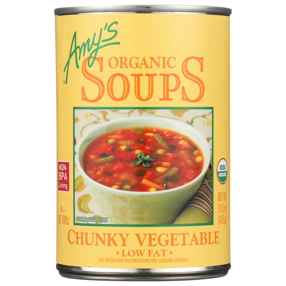 Amys Soup Veg Chunky Organic - 14 Ounce, Case of 12