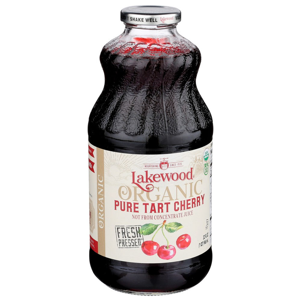 Lakewood Juice Cherry Tart Pure Organic - 32 Fluid Ounce, Case of 6