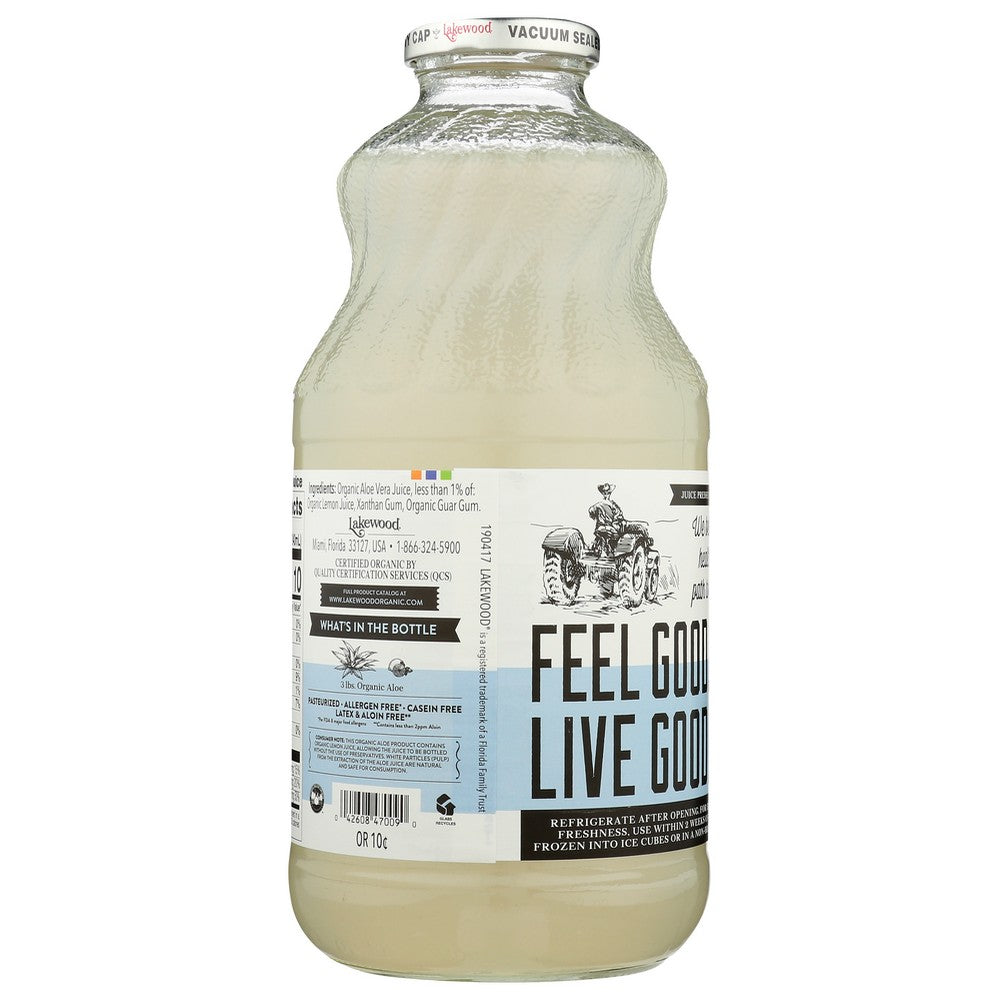 Lakewood Juice Aloe Vera Gel - 32 Fluid Ounce, Case of 6