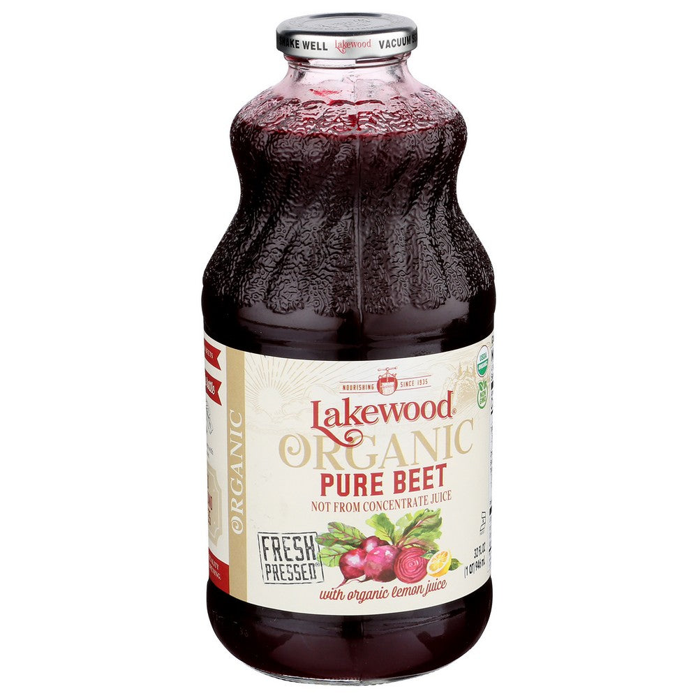Lakewood Juice Beet Pure Organic - 32 Fluid Ounce, Case of 6