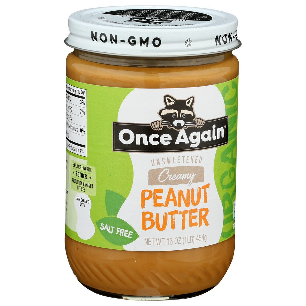 Once Again Butter Pnut Smth Ns Organic - 16 Ounce, Case of 6