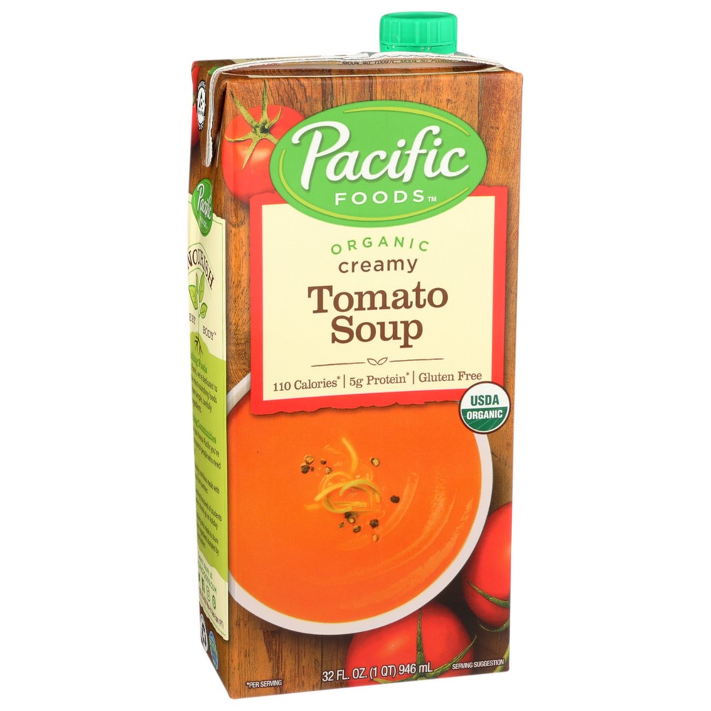 Pacific Foods Soup  Cream Tomato Organic - 32 Ounce, Case of 12