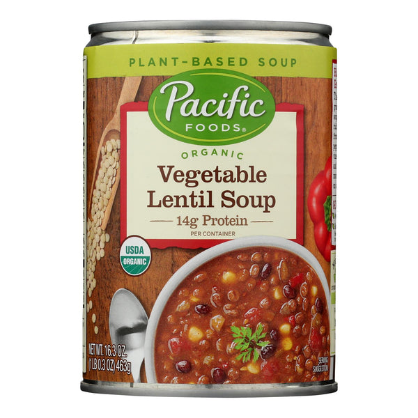 Pacific Foods - Soup Vegetable Lentil - Case of 12-16.3 Ounce