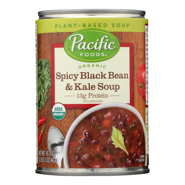 Pacific Foods - Soup Spicy Black Bn Kale - Case of 12-16.3 Ounce