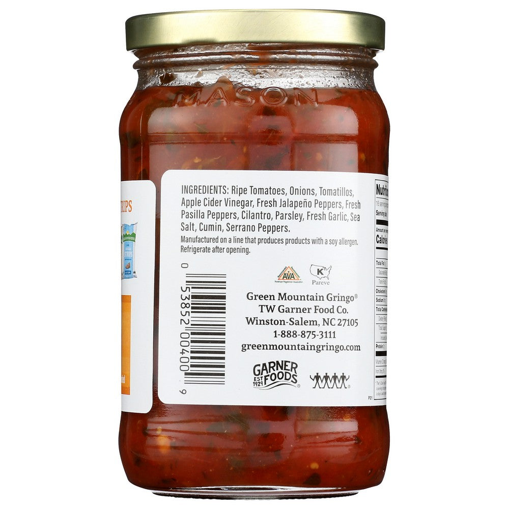 Green Mountain Gringo Salsa Medium - 16 Ounce, Case of 6