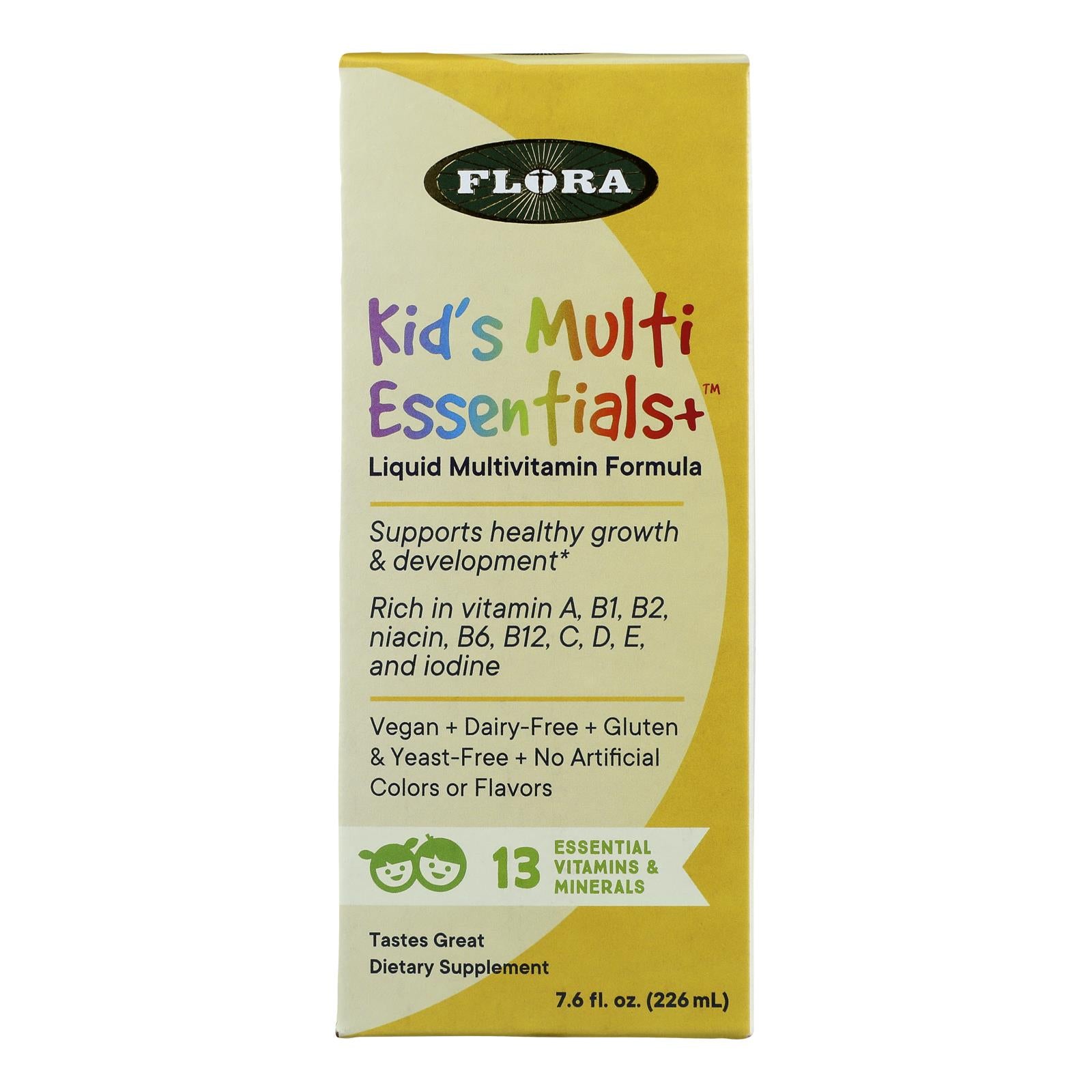 Flora - Mltivtmn Kids Essntl Liquid - 1 Each-7.6 Fluid Ounce