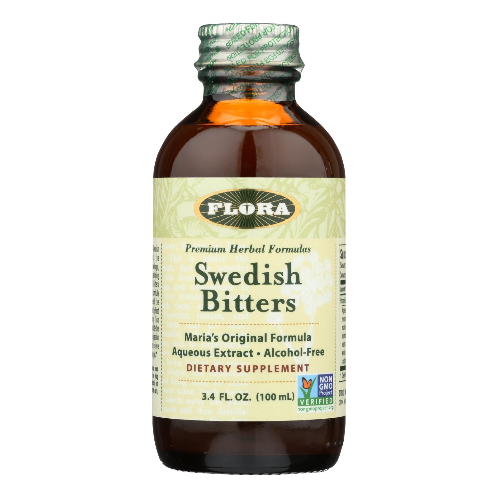 Flora - Swedish Bitters Alcohol Fr - 1 Each-3.4 Fluid Ounce