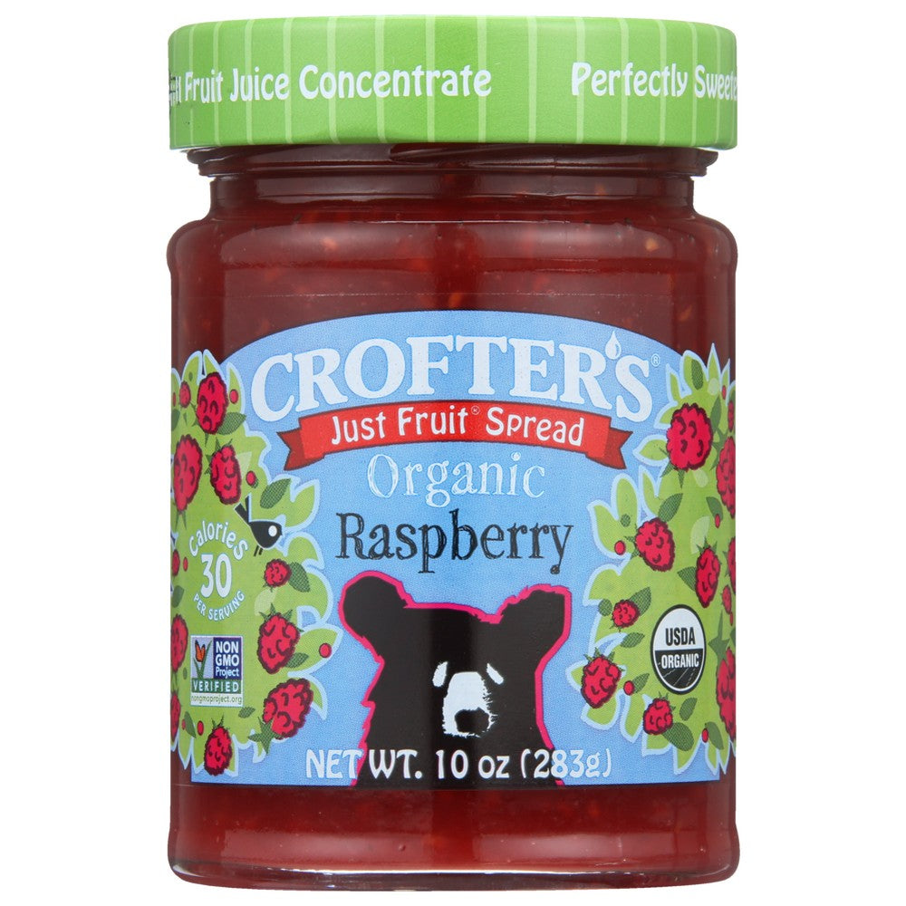 Crofters Fruit Sprd Raspbry Organic - 10 Ounce, Case of 6